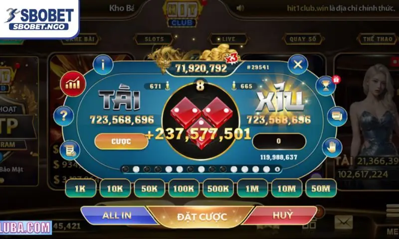 Sảnh Tài Xỉu MD5 – Không gian cá cược hiện đại, cực cuốn